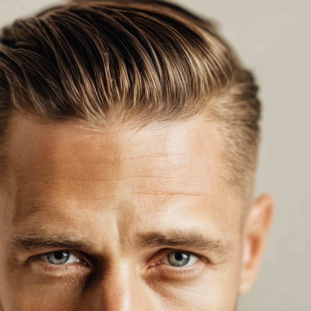 hombre con cabello